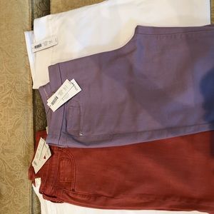 Three pair ankle pants. 1 jeggings. NWT